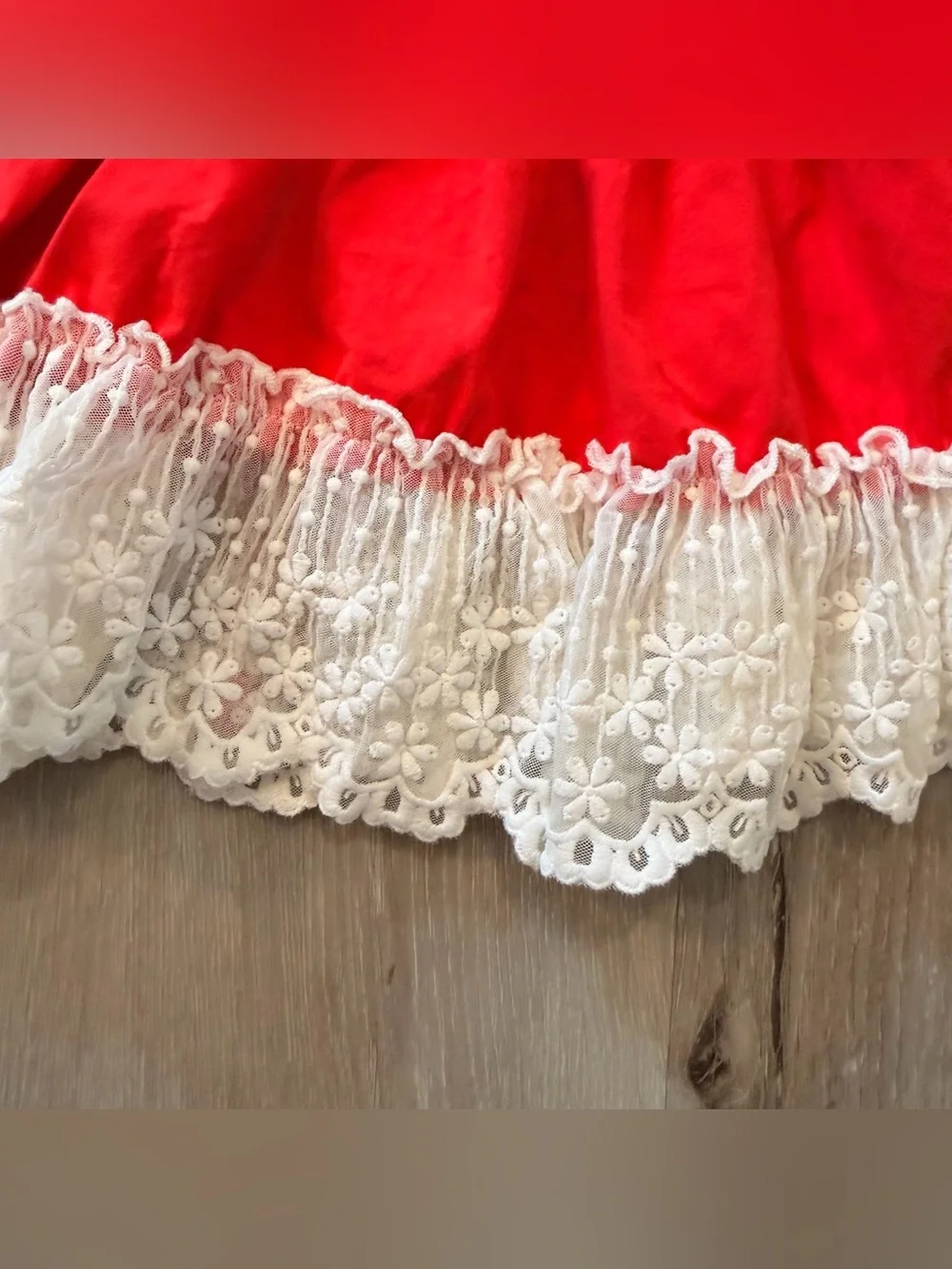 NWT Serendipity Clothing Co. Red Eyelet Lace Ruffle Holiday Dress - 24M